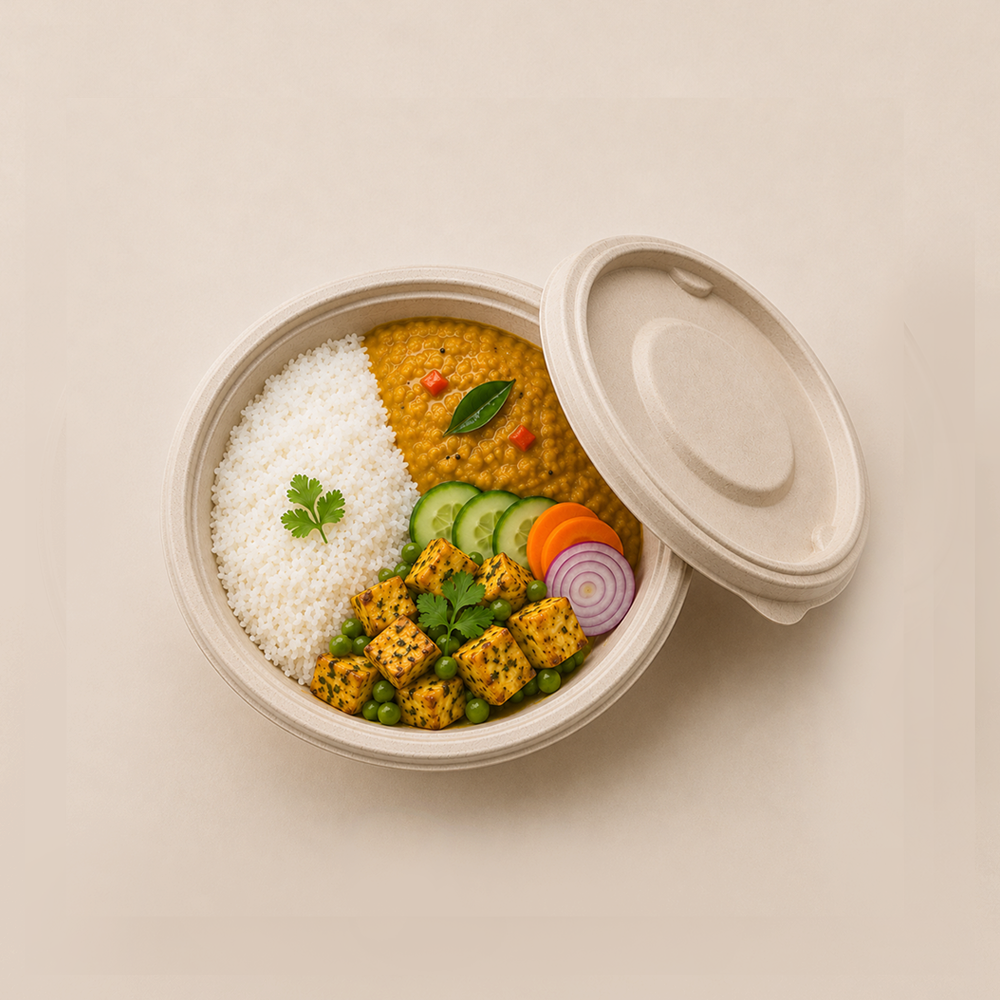 Papezo 180ml Eco-Friendly Disposable Bowl with Lid 1 Papezo 180ml Eco-Friendly Disposable Bowl with Lid