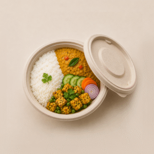Papezo 250ml Biodegradable Food Bowl with Lid