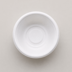 Round Bagasse Bowl with Lid Disposable Food Serving Bowl