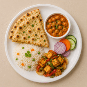 Papezo 10″ Round Bagasse Disposable Plate – Eco-Friendly Food Serving Plate