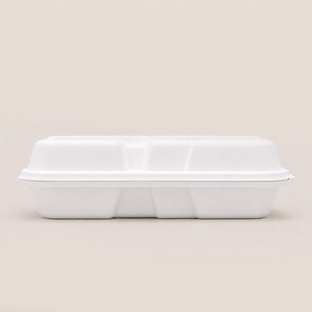 Papezo 9″ x 9″ – 3 Compartment Eco-Friendly Takeout Food Container 3 Papezo 9″ x 9″ – 3 Compartment Eco-Friendly Takeout Food Container - Image 3